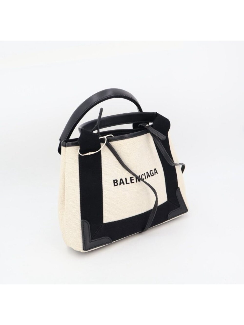 Balenciaga Tote Navy Cabas XS AJ Canvas Shoulder Bag